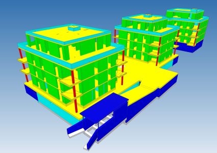 Bewehrungsplanung Sporthalle in Magdeburg Tragwerksplanung